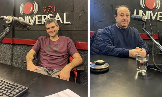 Pablo López y Gonzalo Fernández en los estudios de Pica La Naranja