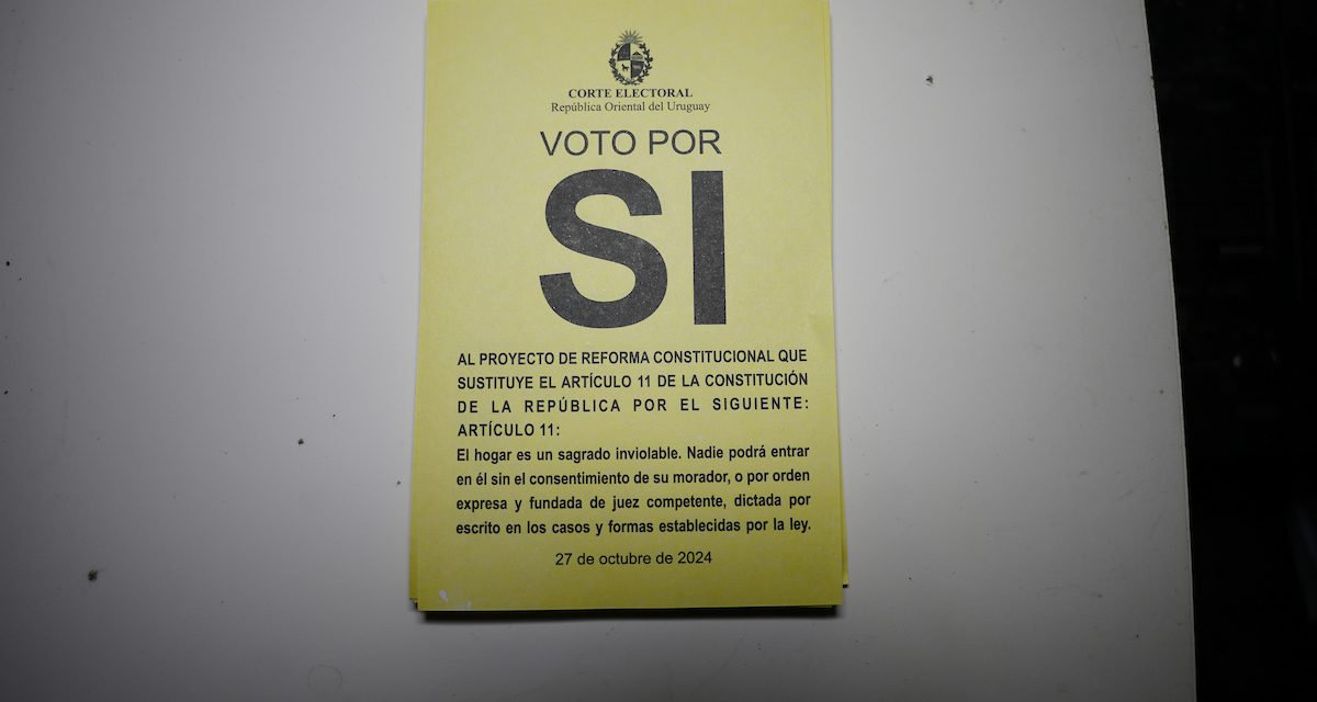 Seis de cada diez uruguayos está dispuesto a votar el plebiscito sobre allanamientos nocturnos