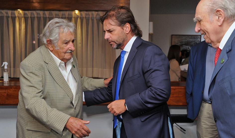 Sanguinetti y Lacalle Pou destacaron el vínculo con Mujica